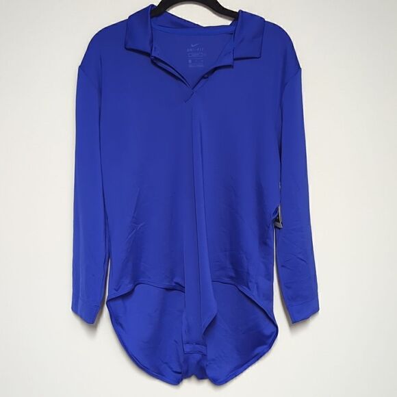 NWT Nike Blue Long Sleeve Polo Bodysuit - Picture 1 of 6